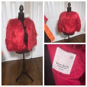 Zara Faux Fur Red Vest